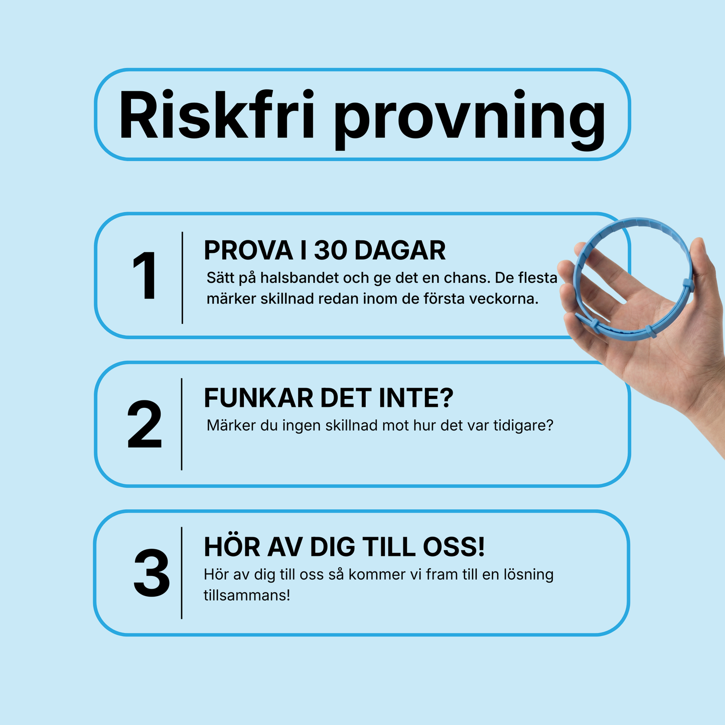 Pälsvakt™ - 8 Månaders naturligt Fästinghalsband för hund