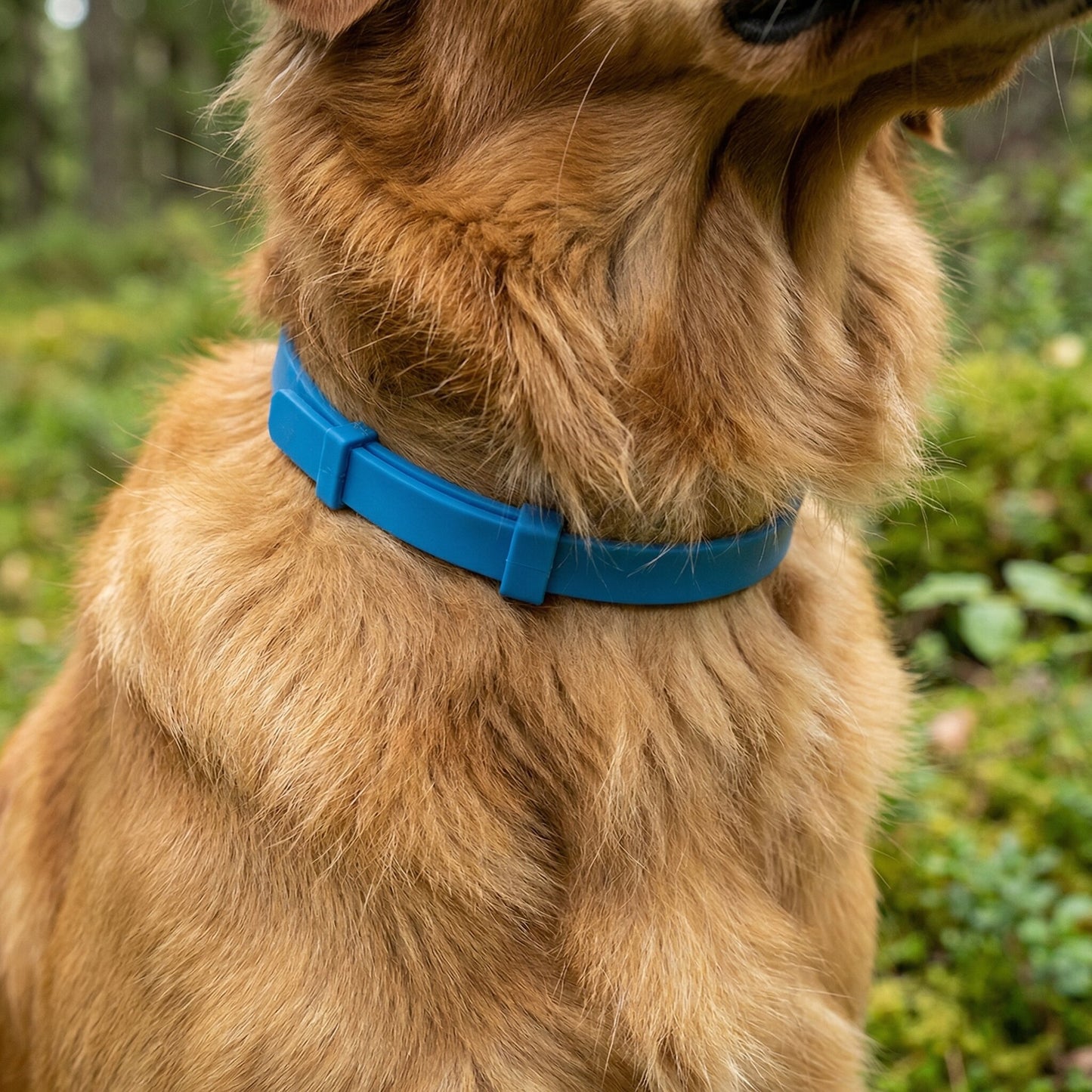 Pälsvakt™ - 8 Månaders naturligt Fästinghalsband för hund