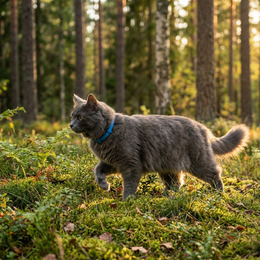 Pälsvakt™ - 8 Månaders naturligt Fästinghalsband för katt